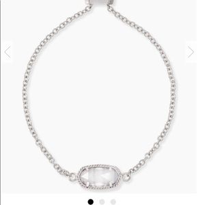 Elaina Silver Adjustable Chain Bracelet In Slate